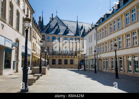 View on Grand ducal palace,Luxembourg-city, Luxembourg, Europe Stock Photo