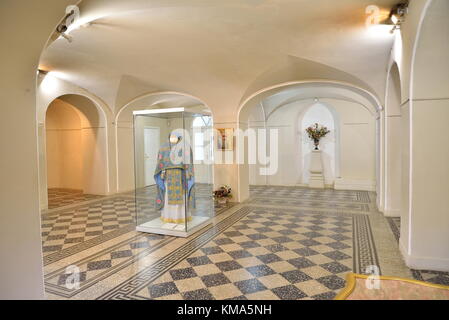 ST.PETERSBURG, RUSSIA - MARCH 03, 2017: The basement vault of the chapel of the Holy Trinity in Gatchina Palace Stock Photo