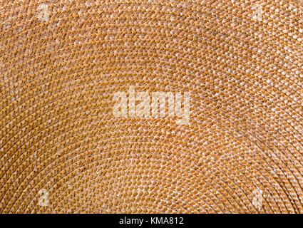 Circular background from rattan fibers Stock Photo