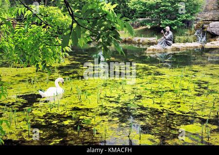 St. Fiachra’s Garden, beside the Japanese Gardens in the grounds of the Irish National Stud at Tully, Kildare, Ireland. Stock Photo