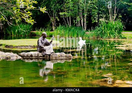 St. Fiachra’s Garden, beside the Japanese Gardens in the grounds of the Irish National Stud at Tully, Kildare, Ireland. Stock Photo