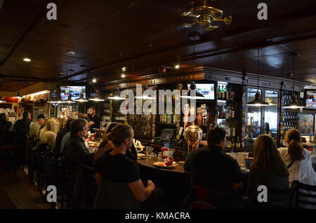 Interior of the Union Oyster House Boston Mass Stock Photo