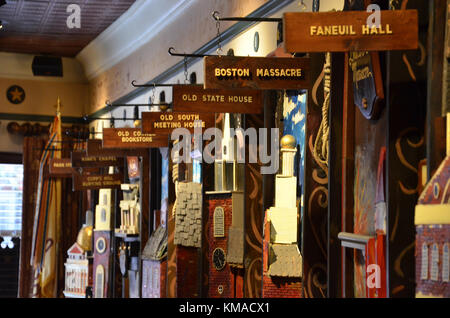 Interior of the Union Oyster House Boston Mass Stock Photo