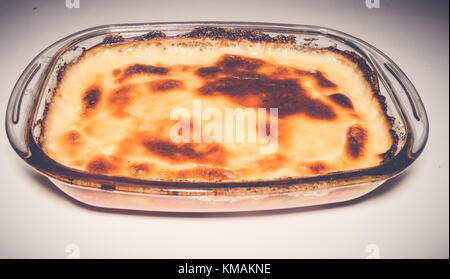 homemade sweet potato with bechamel Stock Photo