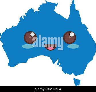 australia country map icon Stock Vector