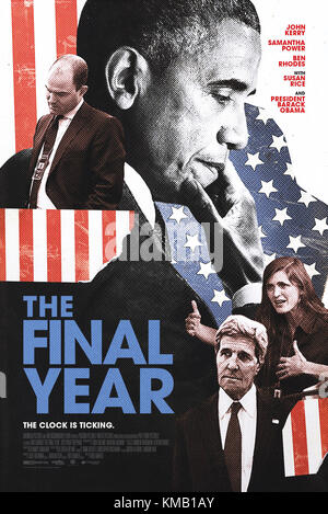 THE FINAL YEAR, US poster, from left: speechwriter Ben Rhodes, President Barack Obama, Secretary of State John Kerry, United States Ambassador to the United Nations Samantha Power, 2017. ©Magnolia Pictures/courtesy Everett Collection