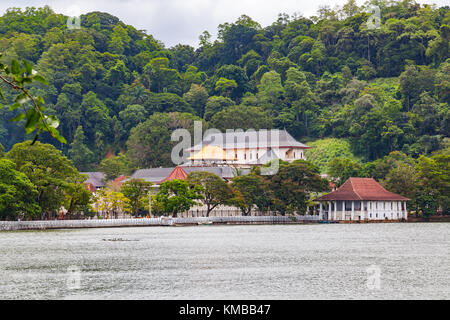 Temple of the Sacred Tooth Relic in The Royal Palace Complex Of The Former Kingdom Of Kandy, Sri Lanka Stock Photo