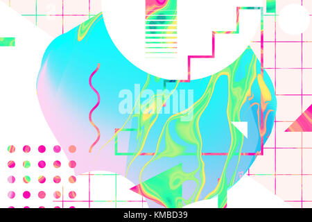 Bright modern stylish original background with simple geometric shapes. Perfect for design and website Stock Photo