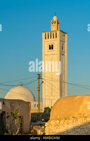 Mosque at Ksar Ouled Boubaker in Tunisia Stock Photo