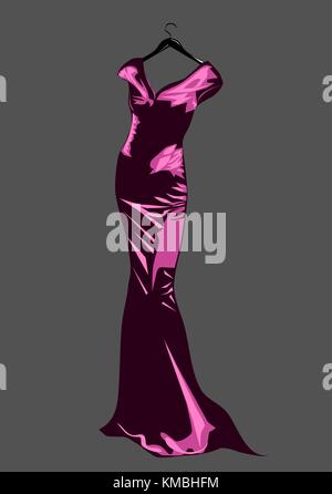 abstrack background with couture dress. 10 EPS Stock Vector