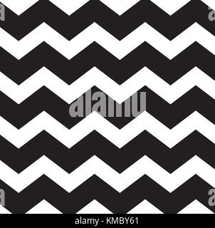 Black and white zig zag line texture background vector Stock Vector