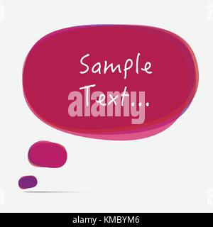 Set of Colorful Bubbles for Speech Vector Design. Stock Vector
