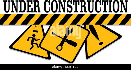 Under construction backgrouind Stock Vector