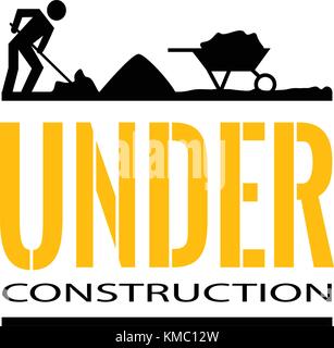 Under construction backgrouind Stock Vector