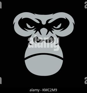 Gorilla Face Stock Vector