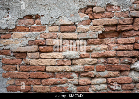 old brick wall texture and backgournd. grung red stonewall Stock Photo