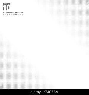 Abstract gray square pattern halftone Background with copy space. Vector illustration Stock Vector