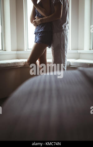 Romantic couple embracing each other Stock Photo