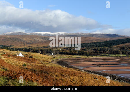 View along the west coast of Scotland near Applecross Stock Photo