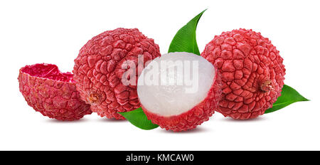 lychee isolated on white background Stock Photo