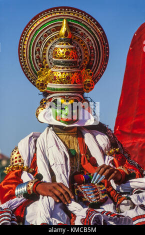 Kathakali dancer in Cochin India Stock Photo