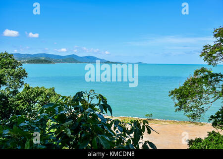 Beautiful landscape and seascape of sea and beach of Samui island, Thailand Stock Photo