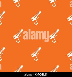 Gun pattern seamless Stock Vector