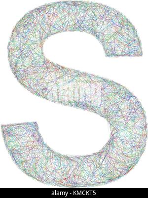 Monogram Letter S Swirl Pattern Drawing Throw Pillow by Frank Ramspott -  Fine Art America