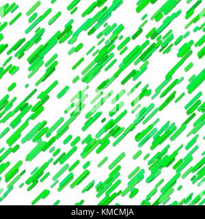 Green geometric abstract random diagonal stripe pattern background - design from rounded stripes Stock Vector