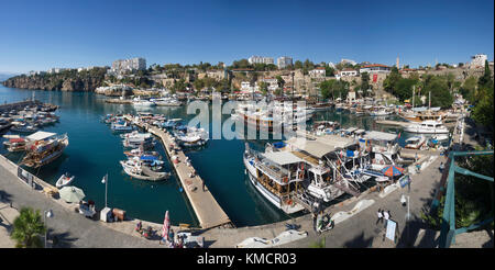 Harbour at the old town Kaleici, UNESCO world heritage site, Antalya, turkish riviera, Turkey Stock Photo