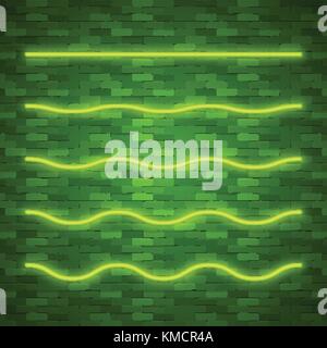 Line Border with Light Effects Stock Vector