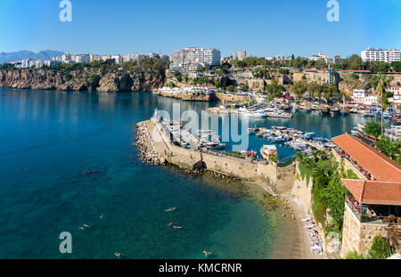 Harbour at the old town Kaleici, Unesco world heritage site, Antalya, turkish riviera, Turkey Stock Photo