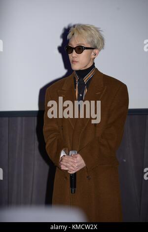 Seoul, Korea. 04th Dec, 2017. Zion.T promotes his new single 'Snow' in Seoul, Korea on 04th December, 2017.(China and Korea Rights Out) Credit: TopPhoto/Alamy Live News Stock Photo