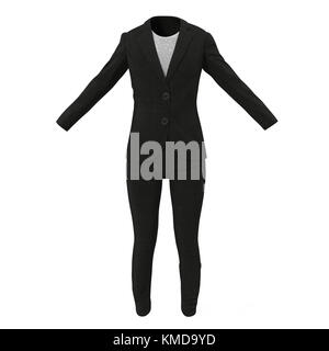 Women business suit isolated on white, 3D Illustration Stock Photo - Alamy