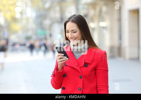 smart red coat