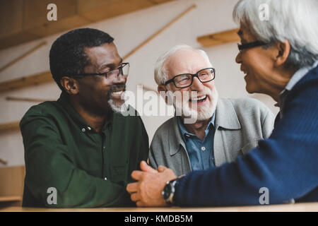 senior friends spending time together Stock Photo