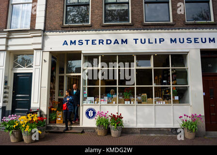 Tulip museum, Prinsengracht, Jordaan, Amsterdam, The Netherlands Stock Photo