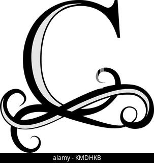 Capital Letter for Monograms and Logos. Beautiful letter Stock Vector ...