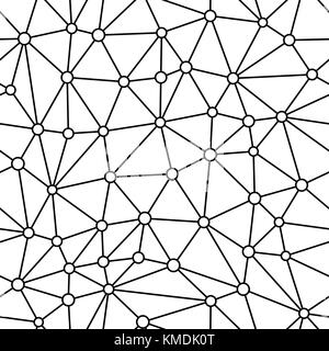 Seamless Vector Background from cells, triangles. Irregular Mosaic backdrop. Stock Vector