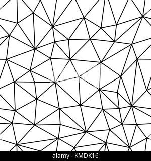 Seamless Vector Background from cells, triangles. Irregular Mosaic backdrop. Stock Vector
