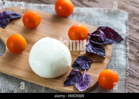 Mozzarella with tomatoes Stock Photo