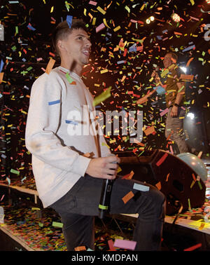 Leon Mallett performing live on stage at G-A-Y, at Heaven, London, after leaving ITV singing contest 'The X Factor' in 14th place.  Featuring: Leon Mallett Where: London, United Kingdom When: 05 Nov 2017 Credit: Chris Jepson/WENN.com Stock Photo