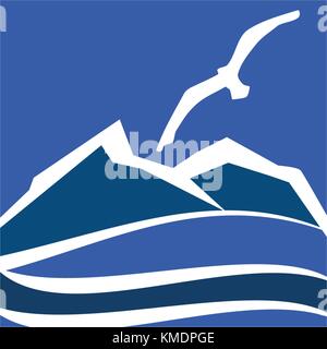 Mountain Bird Stock Vector