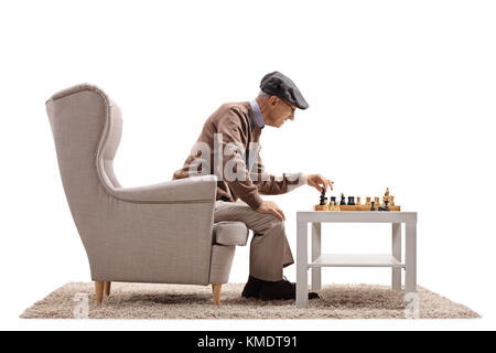 Man Plays Chess Against Himself Stock Photo 153490118