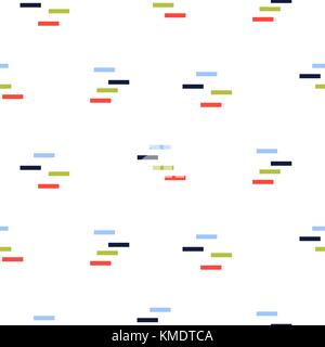 Abstract geometric stick shapes seamless vector pattern. Stock Vector
