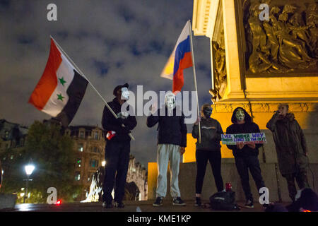 2017 Million Mask March by the Anonymous UK collective London, UK.  Featuring: Atmosphere, View Where: London, England, United Kingdom When: 05 Nov 2017 Credit: Wheatley/WENN Stock Photo