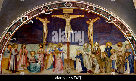 The Crucifixion by Fra Angelico Stock Photo - Alamy