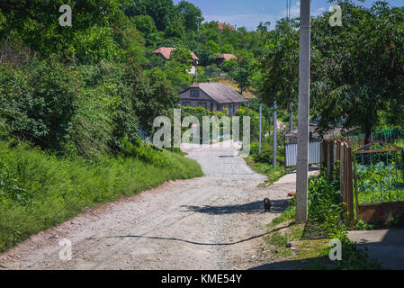 Yagelnitsa (also spelled Yahilnytsya, Polish: Jagielnica), small village in Chortkiv Raion, Ternopil Oblast in western Ukraine Stock Photo