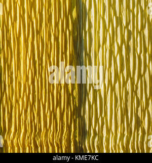 close up of color corrugated paper background Stock Photo