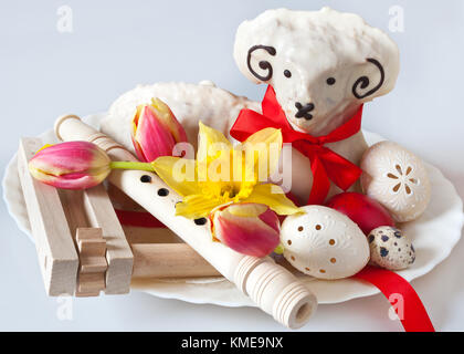 České velikonoce - tradiční svátky a výzdoba  / traditional czech easter decoration Stock Photo